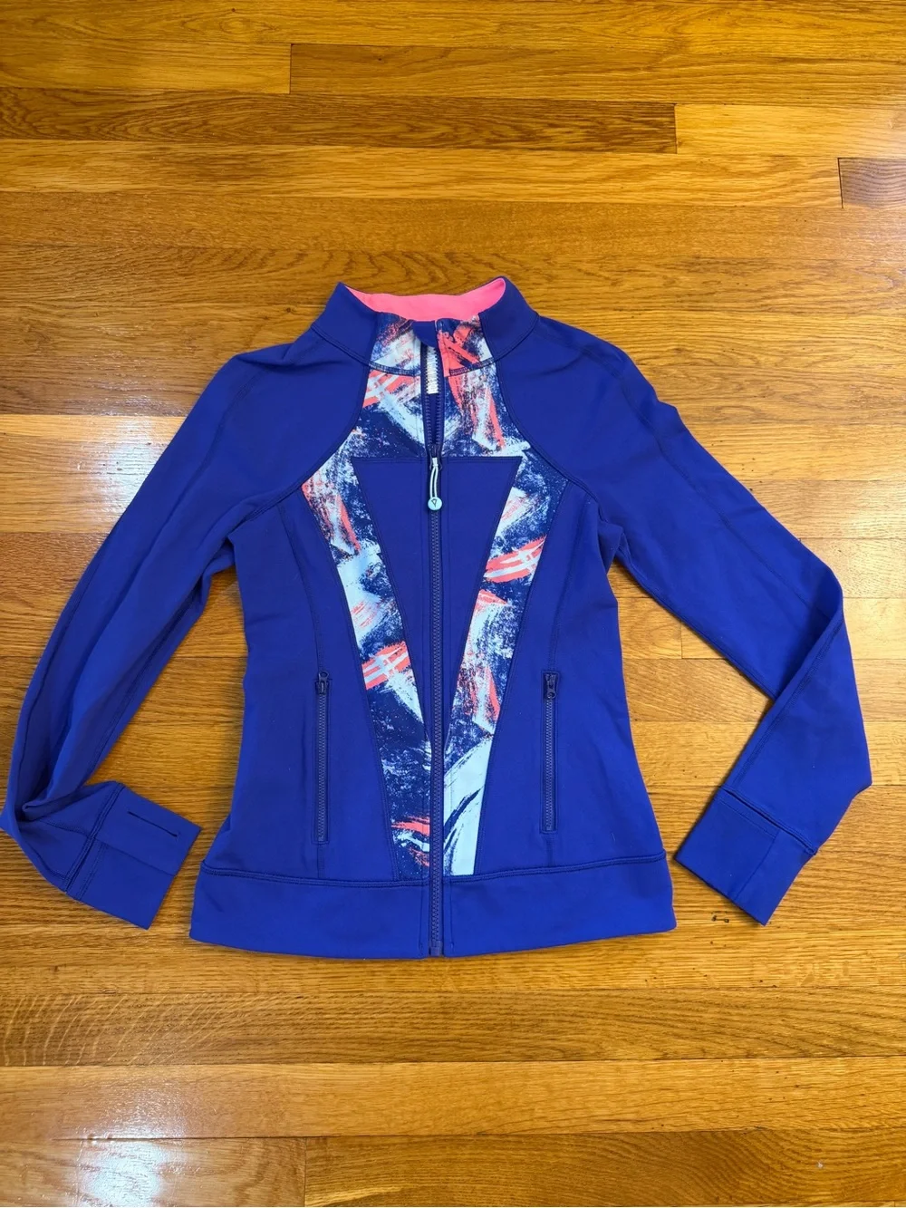 Ivivva (Lululemon) Fitted Activewear Define Style Jacket Dark Blue/Indigo SZ 14